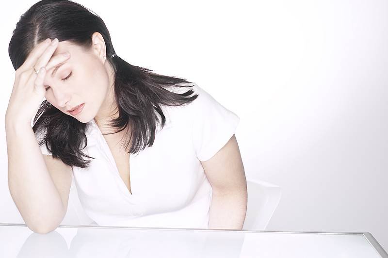 de-stress stressed woman
