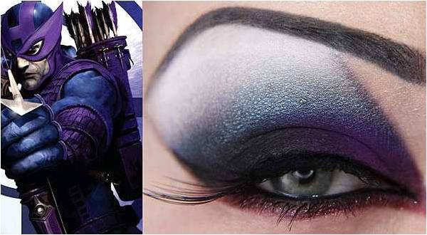 Yeshadow inspired by hawkeye from avengers