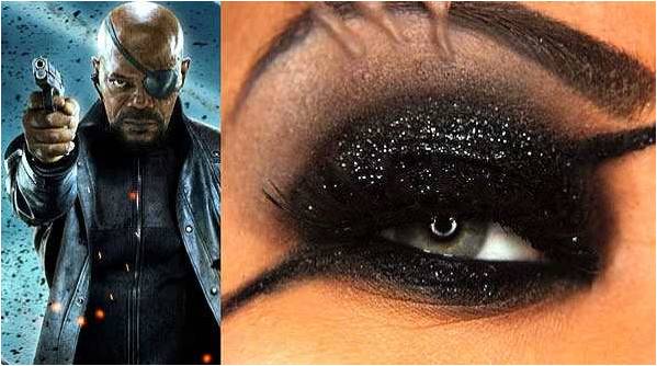 Eyeshadow inspired by nick furry from avengers