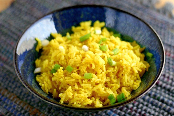 Turmeric Rice Easy and healthy food.