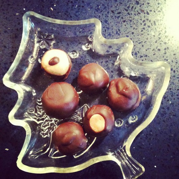 Finalized chocolate balls