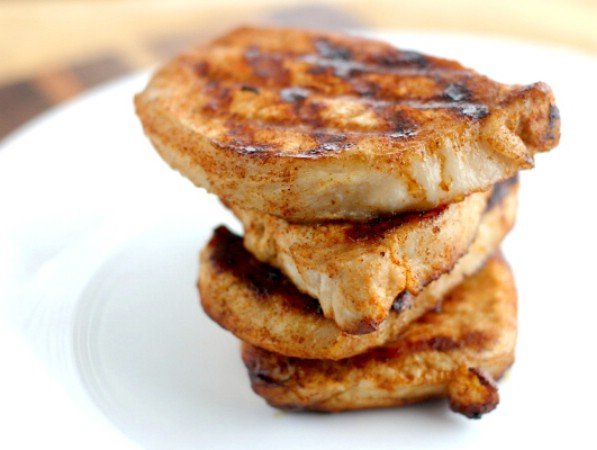 Grilled pork chops