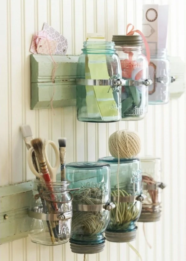 Diy storage mason jars