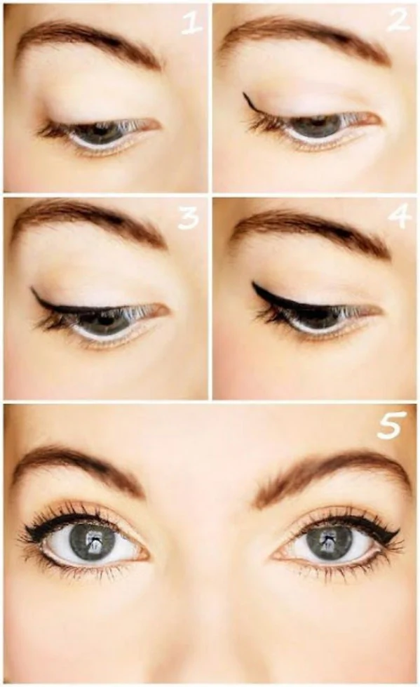 Steps for a fast eye makeup