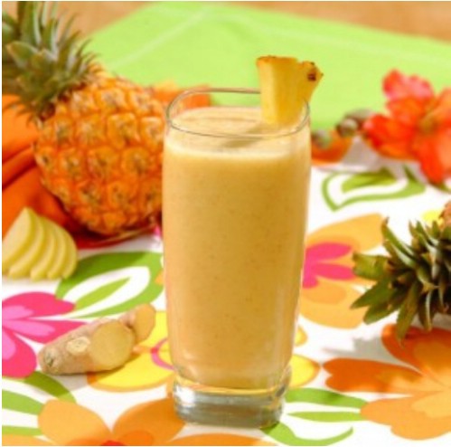 Ginger pineapple smoothie