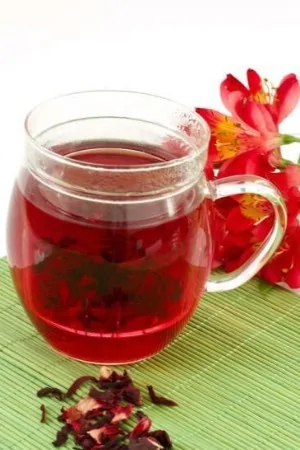 Delicious hibiscus tea