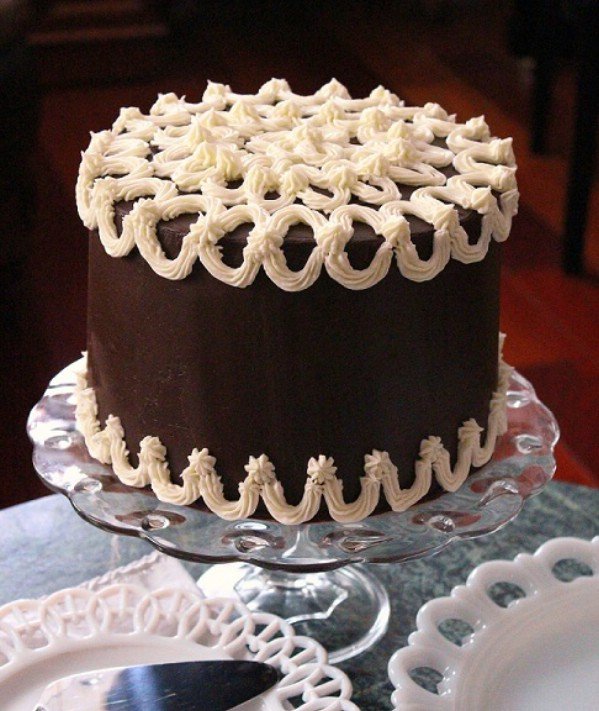 Triple chocolate fudge cake