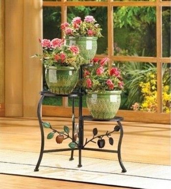 Country apple plant stand