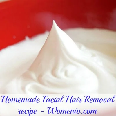 Homemade facial hair removal recipe