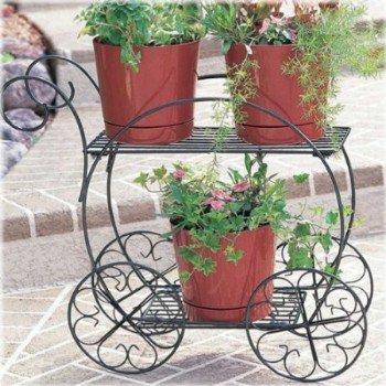 Garden wagon flower stand