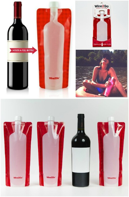 Wine2go foldable wine bottle