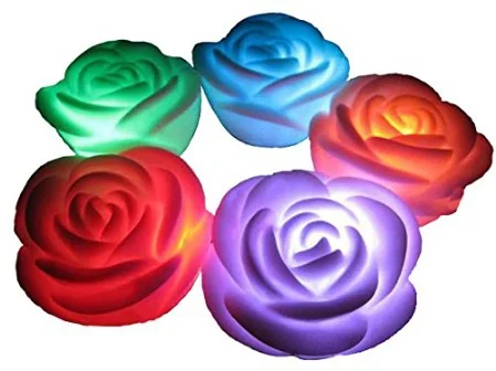 Flameless rose candles