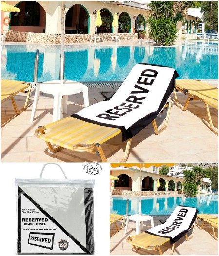 Reserved beach towel