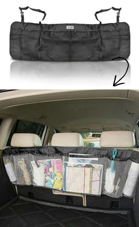 Back seat trunk organizer