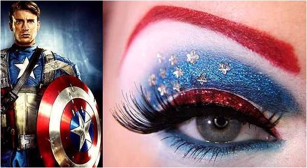yeshadow inspired by Captain America from Avengers