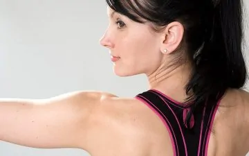 Young woman working out