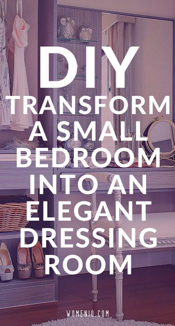 DIY Transform a Small Bedroom into an Elegant Dressing Room