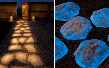 glow in the dark stepping stones