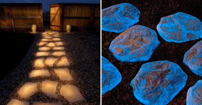 glow in the dark stepping stones