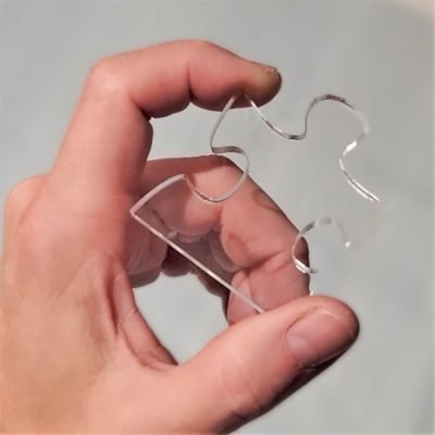 clear jigsaw puzzle