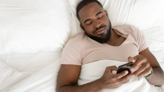 guy turned on over text message
