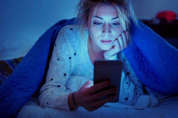 she is sending flirty good morning text for him