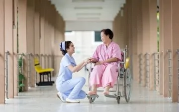 young nurse working