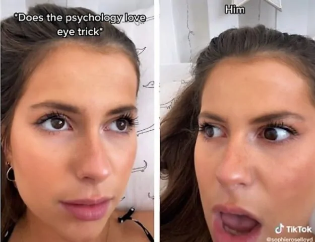 Psychology love eye trick