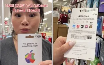 apple 100 dollar gift card woman