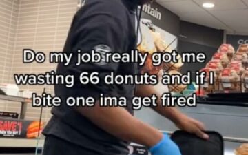 Gas Station Worker Forced to Waste 66 Treats or Risk Getting Fired
