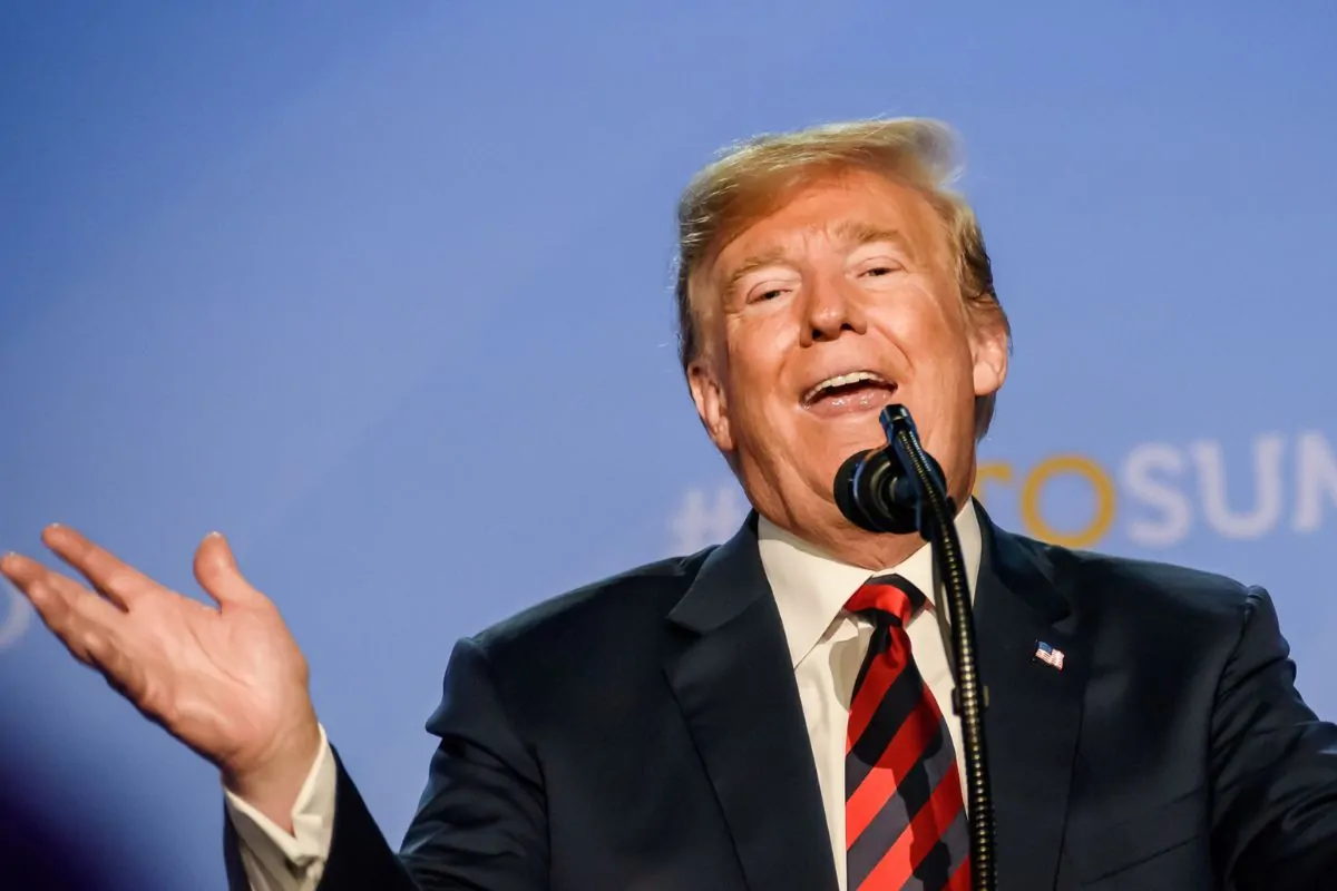 Donald Trump speaking
