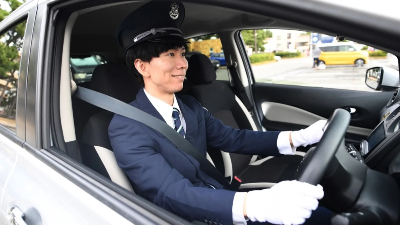Taxi driver in Japan